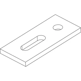 K2 Systems Aluminium Adapterblech Für Schraube M10 2002544