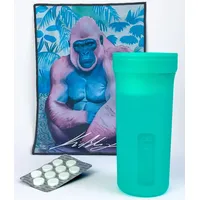 EYESHAKER Set - Patentiertes Brillenreinigungsgerät im Komplettpaket - Innovative Brillenreinigung wie vom Optiker für Gläser & Gestell (Green Summer Edition)