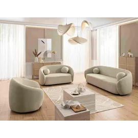 s-style möbel Cocktailsessel Roundi Bouclé 90 x 76 x 80 cm Beige