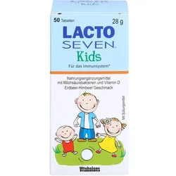 LACTO SEVEN Kids Erdbeer-Himbeer-Geschmack Tabl. 50 St.