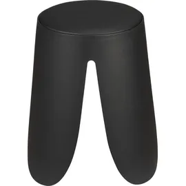 Wenko Badhocker Comiso Duschhocker schwarz Ø 44,5 cm x 46 cm, belastbar bis 180 kg, mit rutschsicheren Füßen