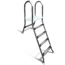 Weinmann Aufstellleiter Classic Edelstahl 1,20 m