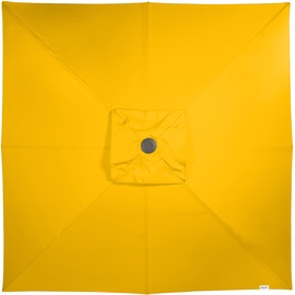 Doppler Sonnenschirm / Großschirm "Alu Expert Teleskop 350 x 350", inkl. Schutzhülle,gelb,350 x 350 cm