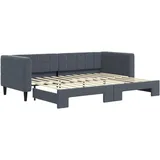 vidaXL Tagesbett 90 x 200 cm Dunkelgrau