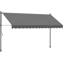 vidaXL Markise Einziehbar 350 x 150 cm anthrazit