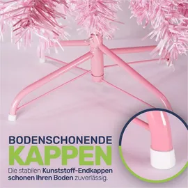 Gravidus Weihnachtsbaum 180 cm pink mit Metallständer 600 Zweigen
