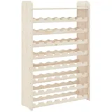 vidaXL Weinregal mit Oberplatte 72,5x25x111,5 cm Massivholz Kiefer