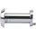 Olympia S 10 - 2,6 cm - Messing - Chrom - 180° - 3,5 cm - 6 cm - Silber