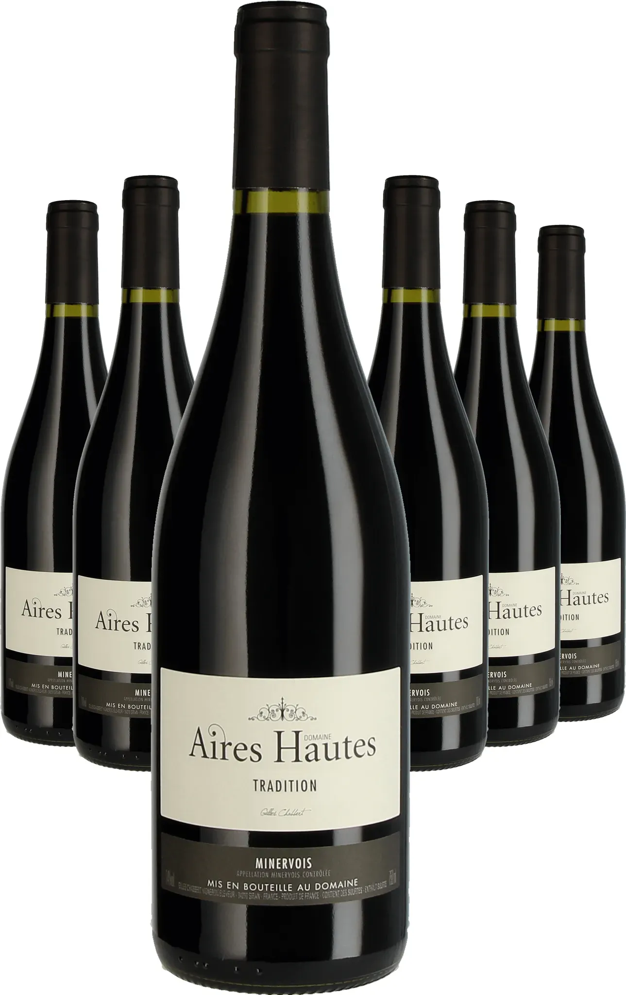 Domaine des Aires Hautes Paket 6 Flaschen Aires Hautes Tradition Minervois 2021 rot
