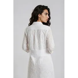 Milano Italy Hemdblusenkleid Weiß 44