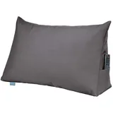 XDREAM Rückenkissen ergonomisches Keilkissen für Bett und Sofa, 1-tlg., als Kopfkissen oder Venenkissen verwendbar, mit praktischem Seitenfach grau