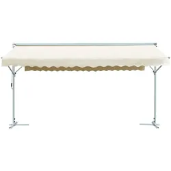 vidaXL Freistehende Markise 600x300 cm Creme