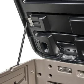 Beliani Aufbewahrungsbox 116 x 60 cm Braun/Schwarz