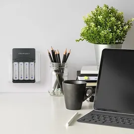 Qoltec 50653 Akkuladegerät für Ni-MH Typ R03/AAA R6/AA