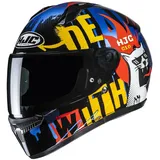 HJC Helmets C10 Fop Schwarz/Gelb/Blau/Rot L