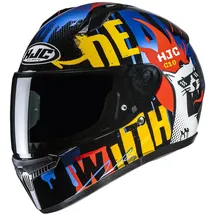 HJC Helmets C10 Fop Schwarz/Gelb/Blau/Rot L
