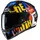 HJC Helmets C10 Fop Schwarz/Gelb/Blau/Rot L
