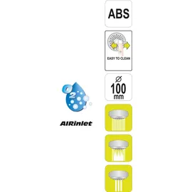 Fala Handbrause, Duschbrause 100mm3 Funktionen