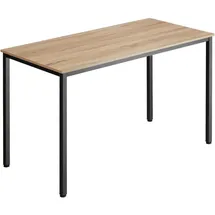 Tectake tectake® Schreibtisch Vanport 120x60x75,5cm Industrial Holz Hell, Eiche Sonoma