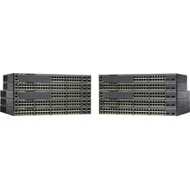 Cisco 2960X-48LPS-L: 48 Port LAN Base SW (48 Ports), Netzwerk Switch, Schwarz
