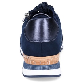 Marco Tozzi Damen Sneaker Reißverschluss 2-23781-41, Größe:38 EU, Farbe:Blau