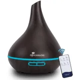 Diffuserlove 500ML diffuser Aroma diffuser Ultraschall Luftbefeuchter Trag usor Cool Mist Humidifier mit 7 Farben LED und Auto-Abschaltung Fernbedienung Funktion,Perfekt für Office Home