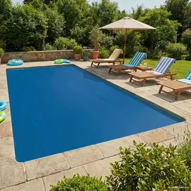 vidaXL Rechteckige Poolabdeckung blau 1200x600 cm