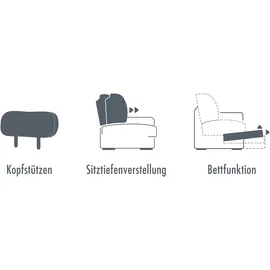 die planbar Ecksofa »MP-IN20110 L-Form«, optional mit Funktionen erhältlich, mit Federkern-Polsterung