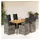 vidaXL Garten-Bistro-Set 7-tlg. Grau