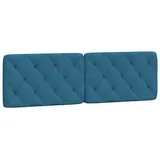 vidaXL 374737 Kopf-/Fußteil Blau 160 Cm Samt