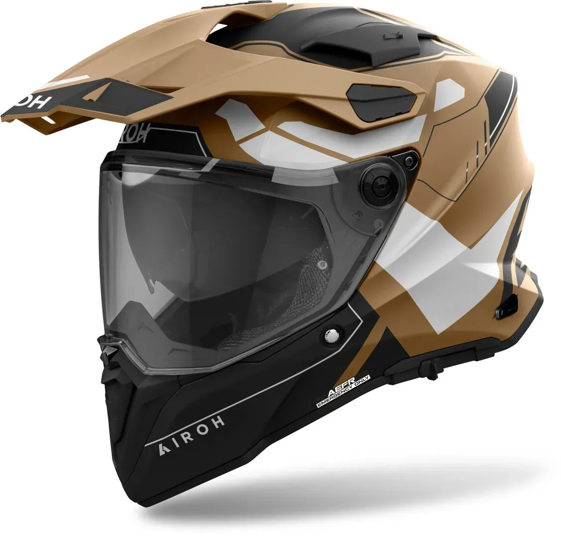 Airoh Commander 2 Reveal Motocross Helm, braun, Größe L für Männer