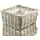 Van der Leeden Rattan Übertopf 40 x 40 x 20 cm Grau