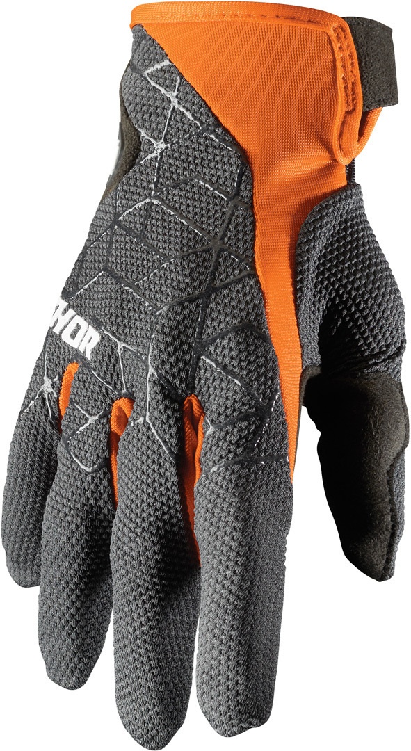 Thor Draft Motorcross handschoenen, grijs-oranje, S