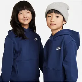 Nike Sportswear Club Fleece Hoodie Kinder 410 midnight navy/white M 137-147 cm