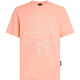 O'Neill T-Shirt O'NEILL "JACK O'NEILL MUIR T-SHIRT", Herren, Gr. S, coral pop, Obermaterial: 100% Baumwolle, Rundhals, Shirts T-Shirt, normale Passform, sportlicher Stil, aus atmungsaktiver Baumwolle