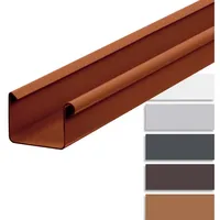 Inefa Dachrinne Kastenrinne 200cm NW 83 Braun Dachentwässerung