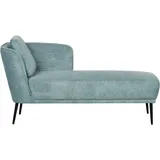 Beliani Linksseitige Chaiselounge ARTHEZE Stoff Blau