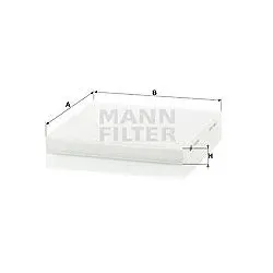 Mann-filter Filter, Innenraumluft [Hersteller-Nr. CU2132] für Smart