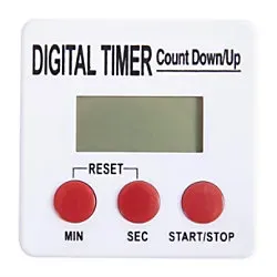 Nisbets Essentials digitale Küchenuhr Weiß DF672