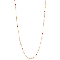 Lola Necklace Rainbow - Vergoldet-Silber Sterling 925 / 380 mm / 400 mm / 420 mm - 38-40-42 cm - Enamel Copenhagen