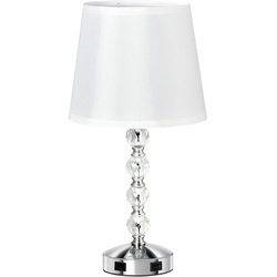 HOMCOM Tischlampe mit Kristalloptik bunt Ø23 x 45H cm   Nachttischlampe Tischlampe für Schlafzimmer Lampe Tischlampe