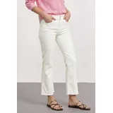 STREET ONE High Waist Flared Leg Jeans im Slim Fit Off White Washed 30 - 30W / 28L