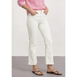 STREET ONE High Waist Flared Leg Jeans im Slim Fit Off White Washed 30 - 30W / 28L