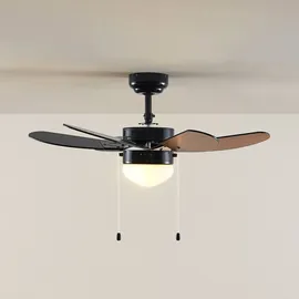 LINDBY Minja 78 cm Deckenventilator Schwarz