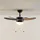 LINDBY Minja 78 cm Deckenventilator Schwarz