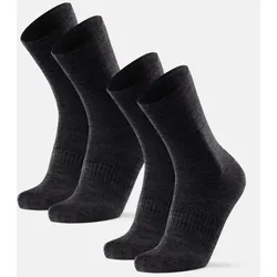 WANDER-LINER-SOCKEN AUS MERINOWOLLE - 2-Pack - Grau - 39-42