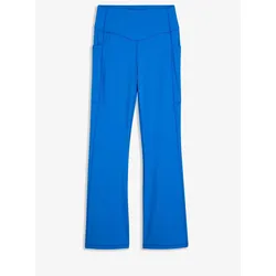 bonprix Komfort-Sport-Leggings mit Handytasche ausgestellt, blau, 44/46 (L)