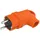 TP Electric Gummistecker mit Griff 16A 230V Stecker orange 3101-302-2300