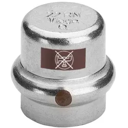 Viega Temponox Kappe 811983 28 mm, Stahl nicht rostend, SC-Contur