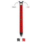 Legami Kugelschreiber Click&Clack Rot/Schwarz